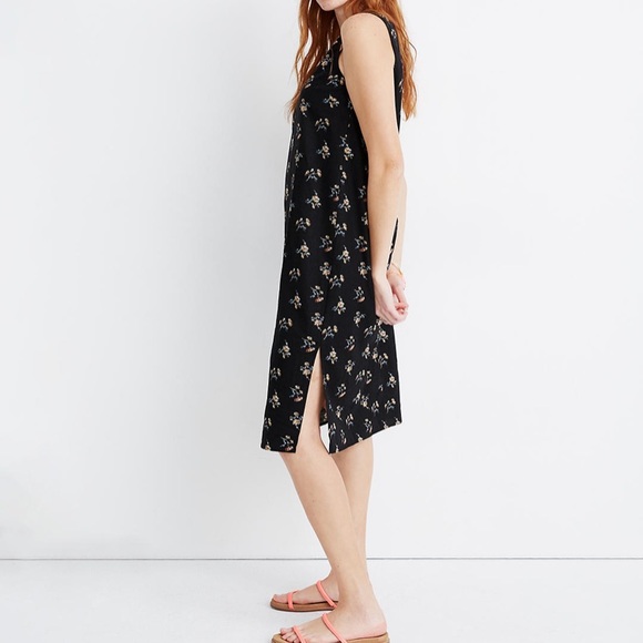 MW LINEN-BLEND MIDI DRESS - Picture 4 of 9